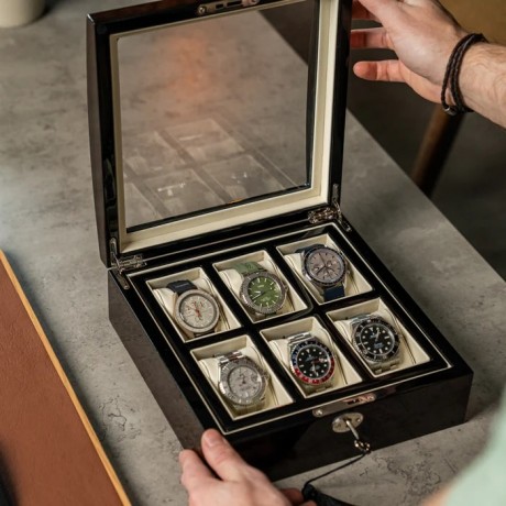 Lacquered Wood Watch Box