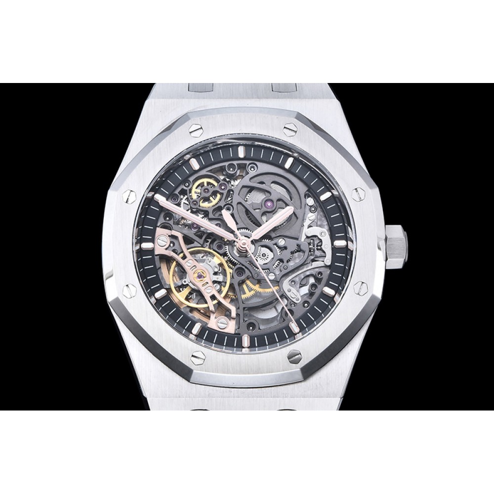 SKELETONIAL OCTAGONAL STAINLESS STEEL WATCH [REFURBISHED]