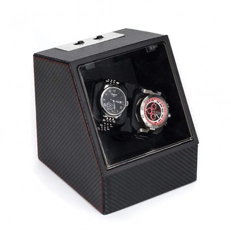 CARBON FIBER AUTOMATIC WATCH WINDER 2 SLOTS