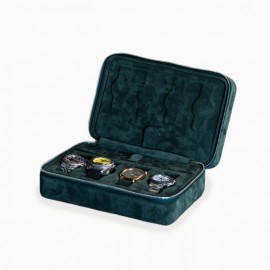 Forest Green 4 Slot Watch Box