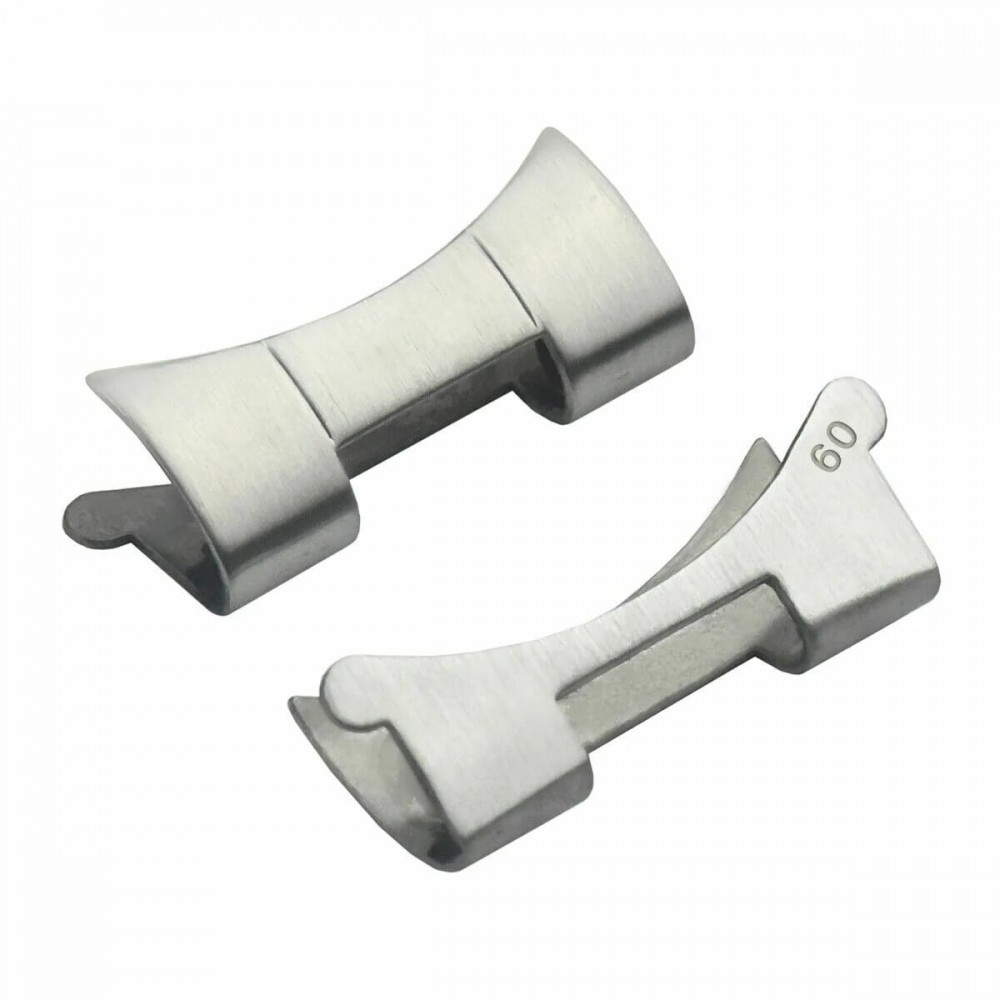2 PC 60 END PIECE LINK FOR ROLEX OYSTER 19MM WATCH BAND STAINLESS STEEL