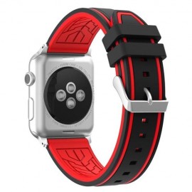 Lined Silicone Sports Apple Watch Strap