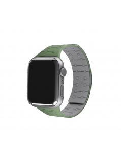 Olive Velour Snap On Apple WatchBand (38/40/41/Series10 42mm)