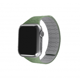Olive Velour Snap On Apple WatchBand (38/40/41/Series10 42mm)
