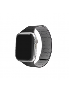 Black Velour Snap On Apple WatchBand (38/40/41/Series10 42mm)