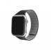 Black Velour Snap On Apple WatchBand (38/40/41/Series10 42mm)