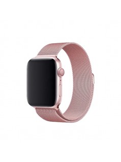 Milanese Loop Apple Watch Strap Pink