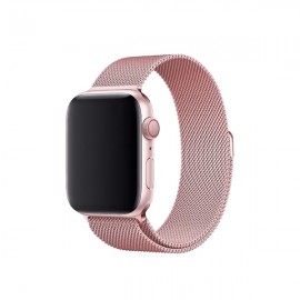 Milanese Loop Apple Watch Strap Pink