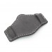 Military Grey Geniune Calf Leather BUND Pad for 20mm or 22mm Watch Straps, Beige Wax Stitching