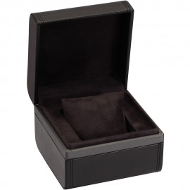 Single Leather Watch Box In Black Onyx