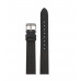 16MM BLACK WITH BRUSHED SILVER BUCKLE