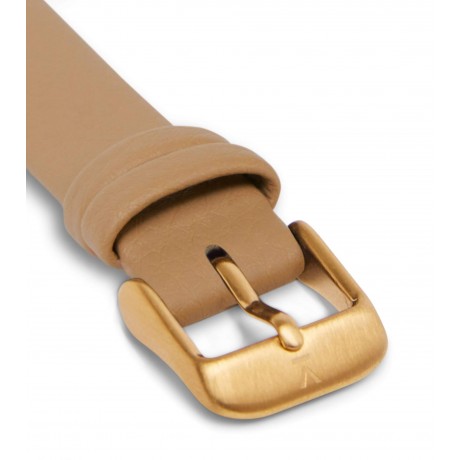 TAN BRUSHED GOLD BUCKLE